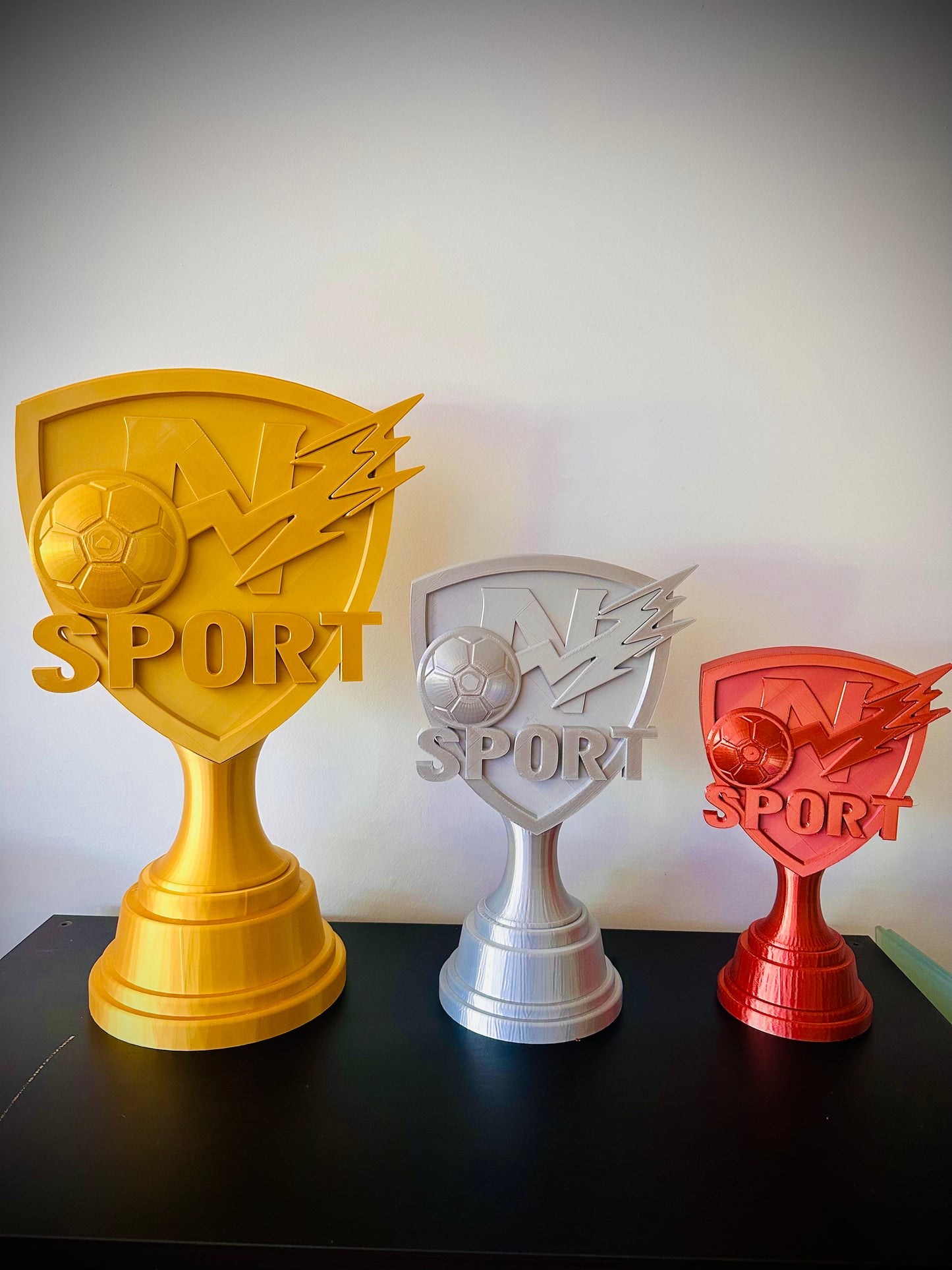 Trofeo 3d escudo personalizado