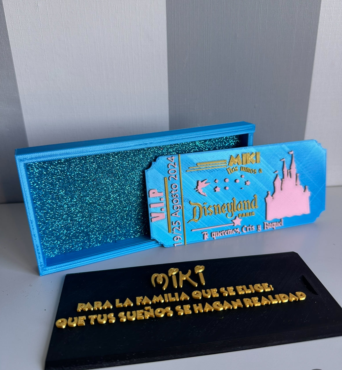 Tarjeta 3D entrada Disney