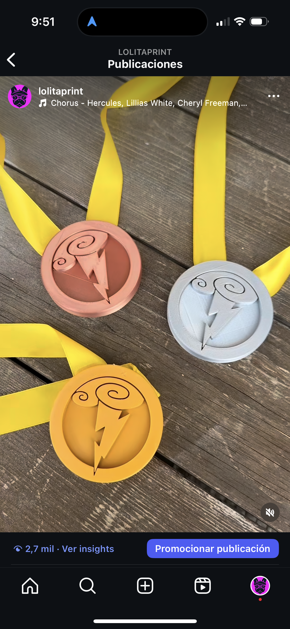 Medalla Hércules Disney