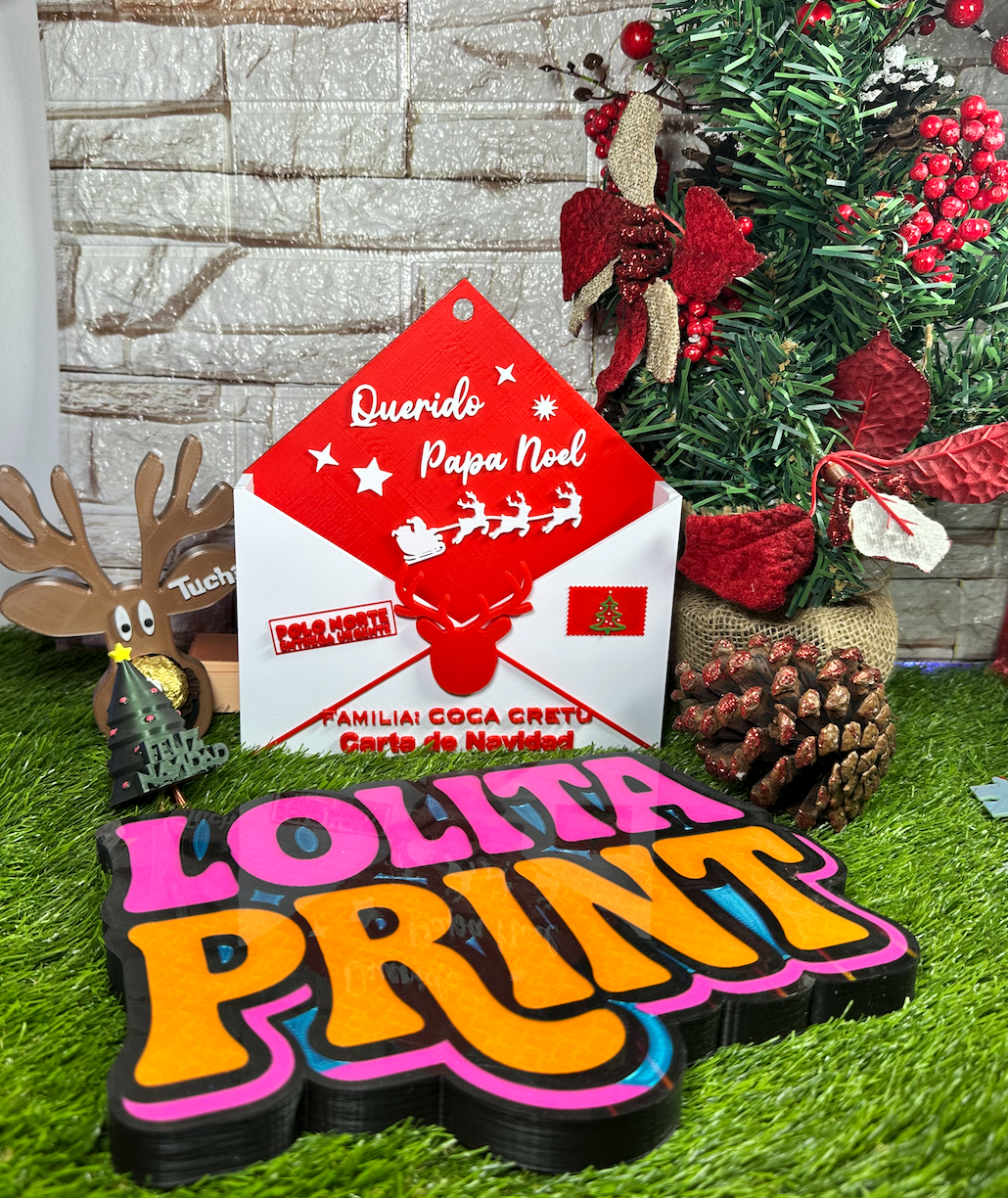 Sobre magico Papa Noel personalizado Grande