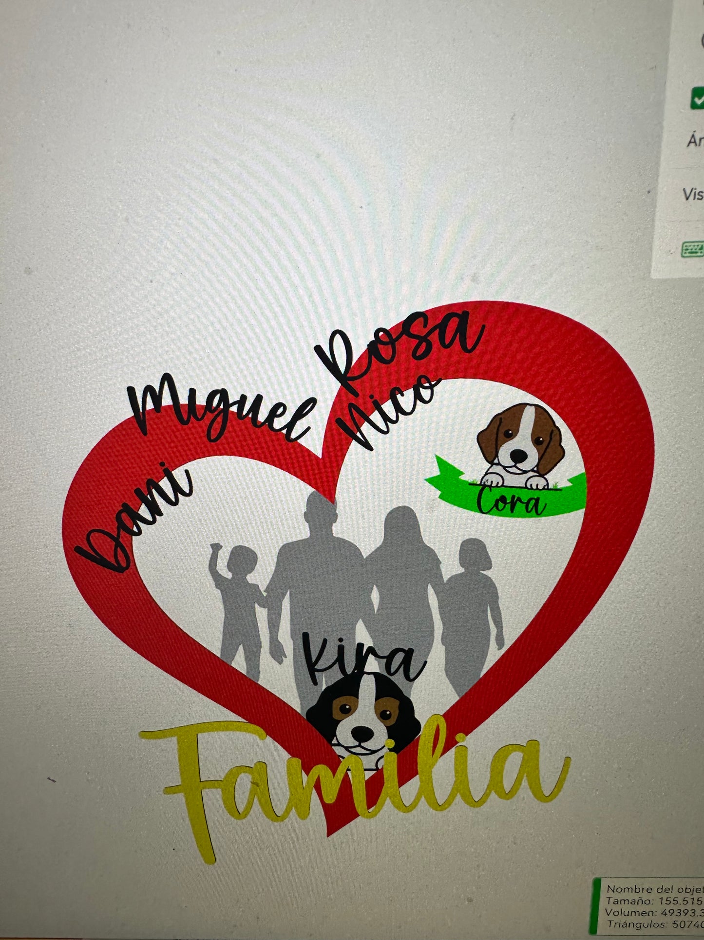 Imán personalizado familia grande