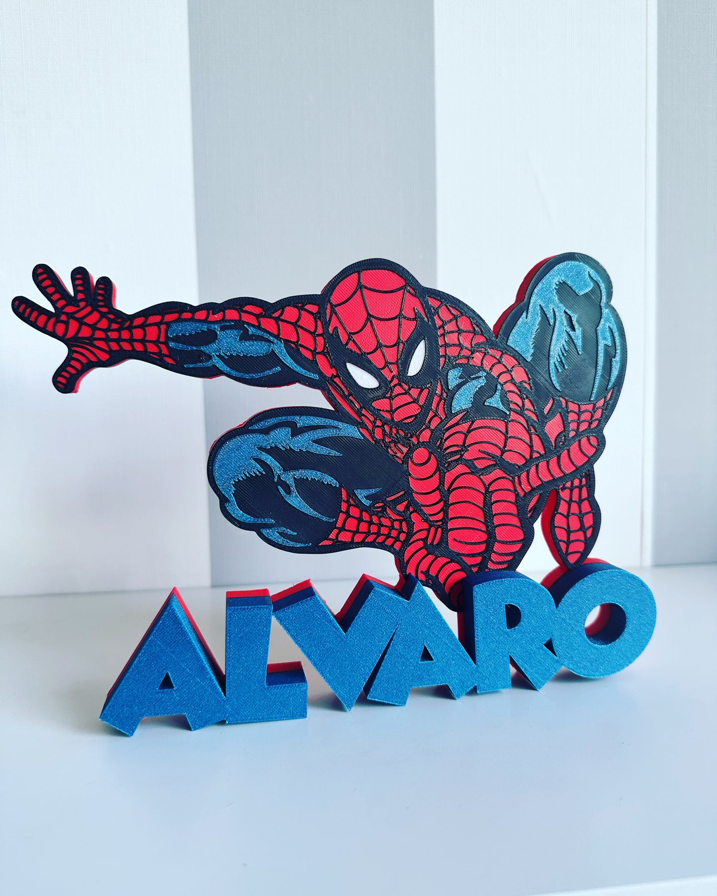 Cartel Spiderman con nombre