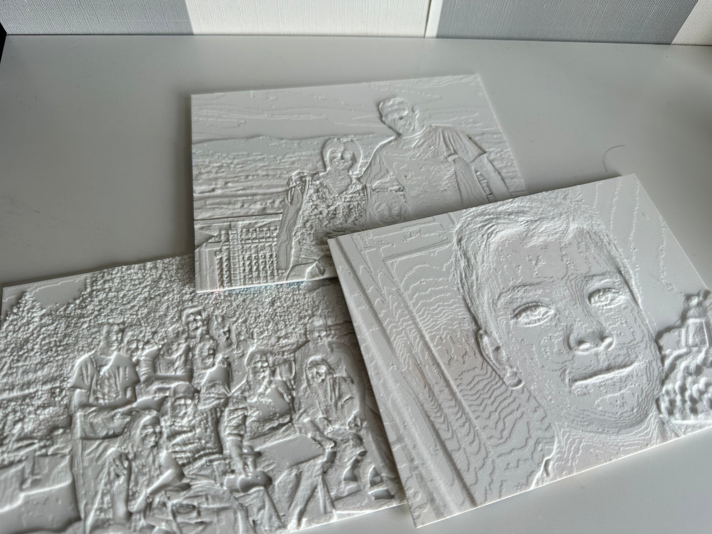 Marco de fotos iluminado intercambiable