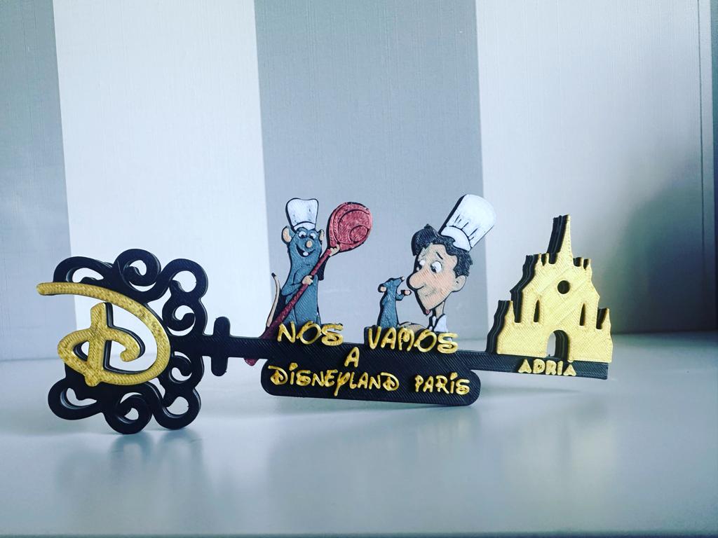 llave disney personalizada Rataouille color
