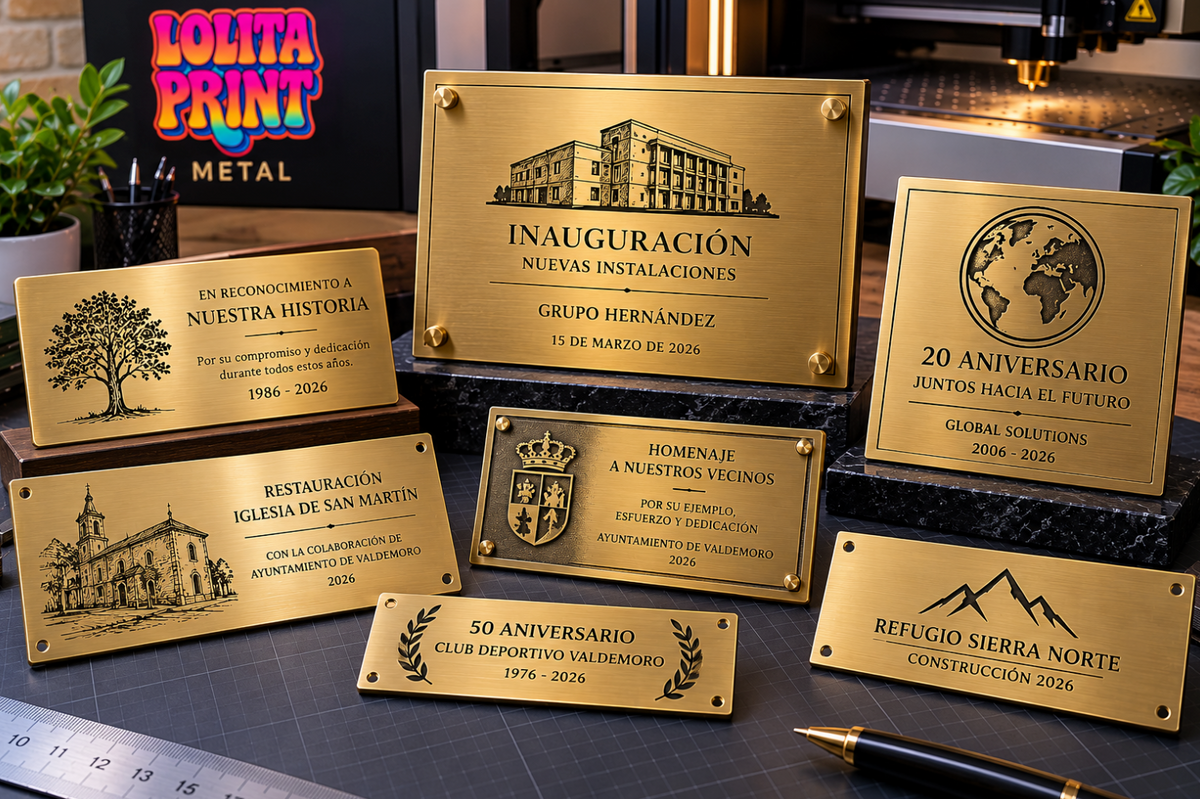 Placa Conmemorativa Personalizada de Latón