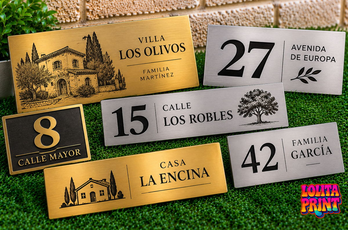 Placa Número de Casa Personalizada en Metal