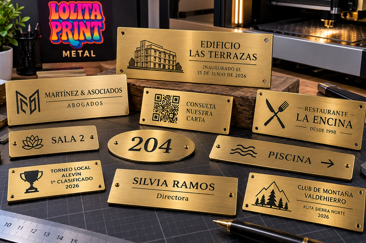Placa de Latón Personalizada a Medida