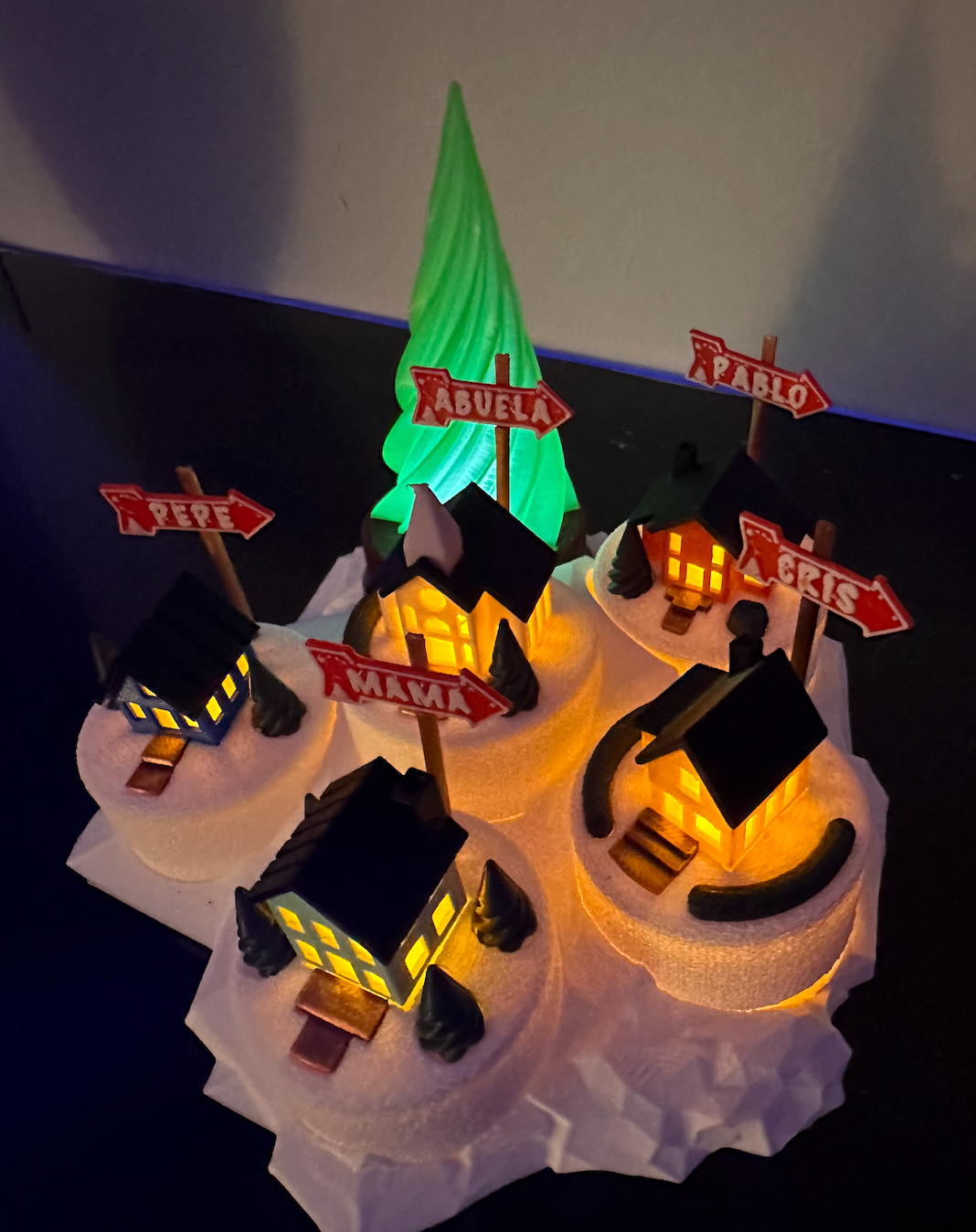 villa de navidad personalizada