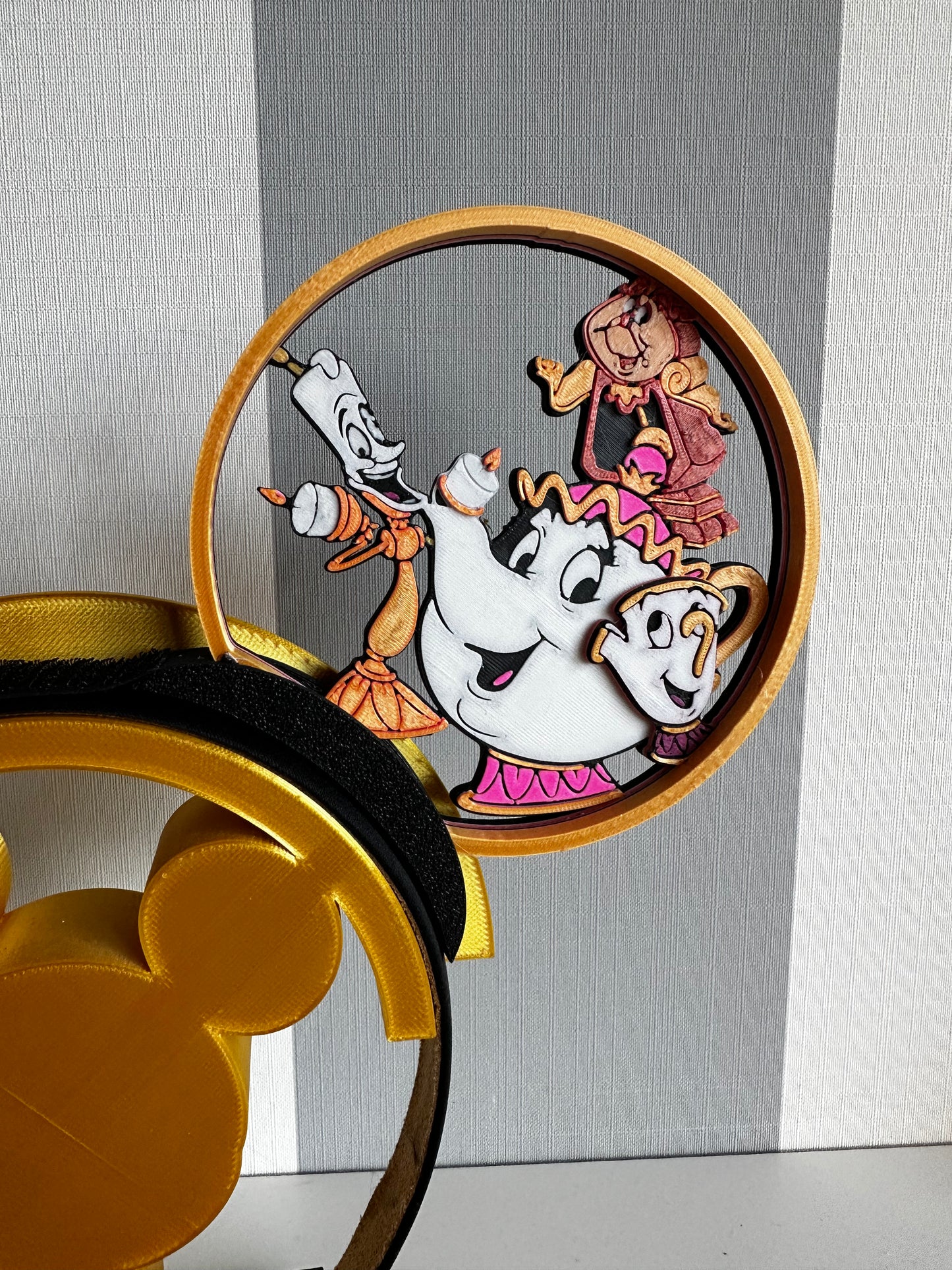 Mickey ears headband beauty and the beast