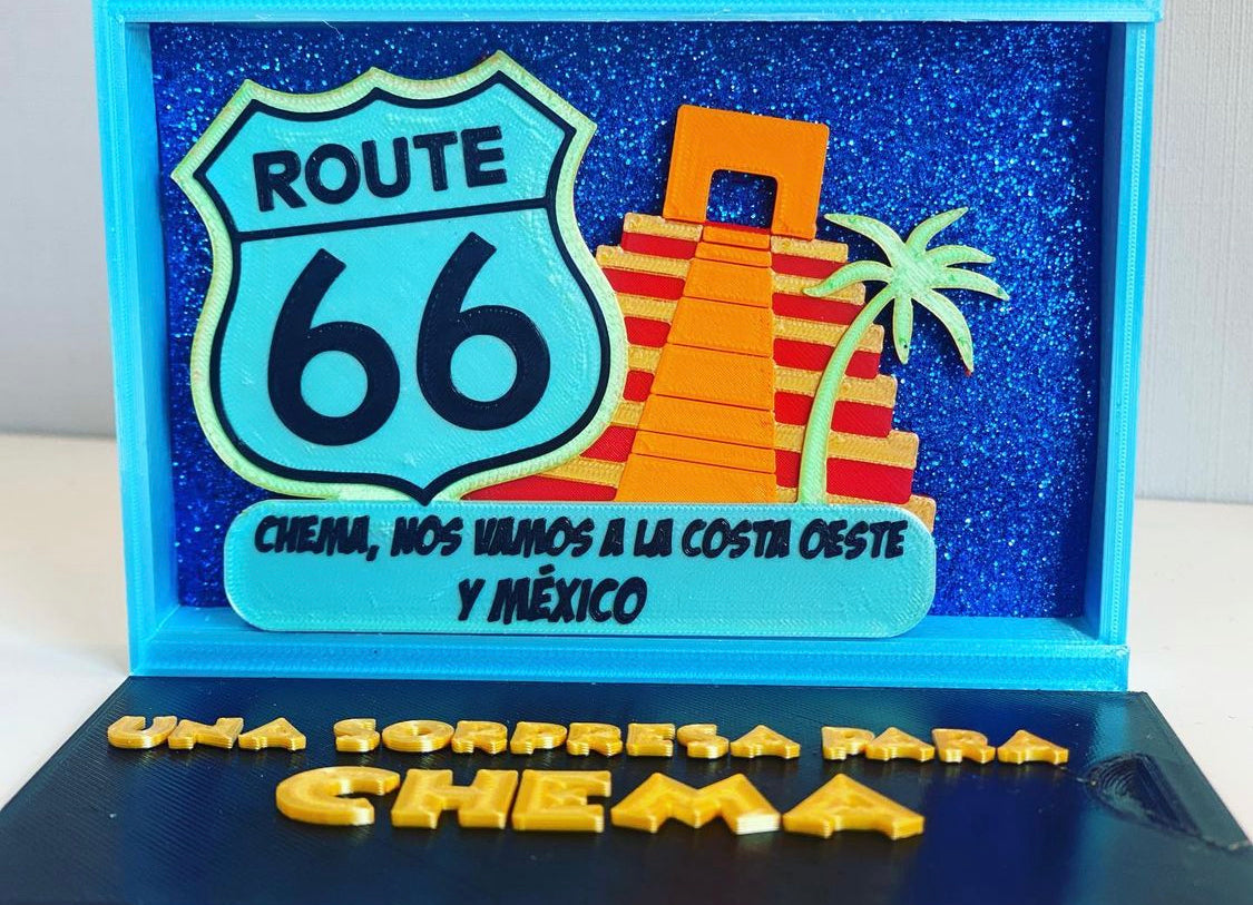 Tarjeta regalo personalizada viajes grande