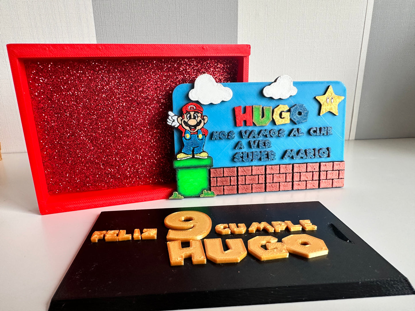Tarjeta regalo personalizada Mario Bros