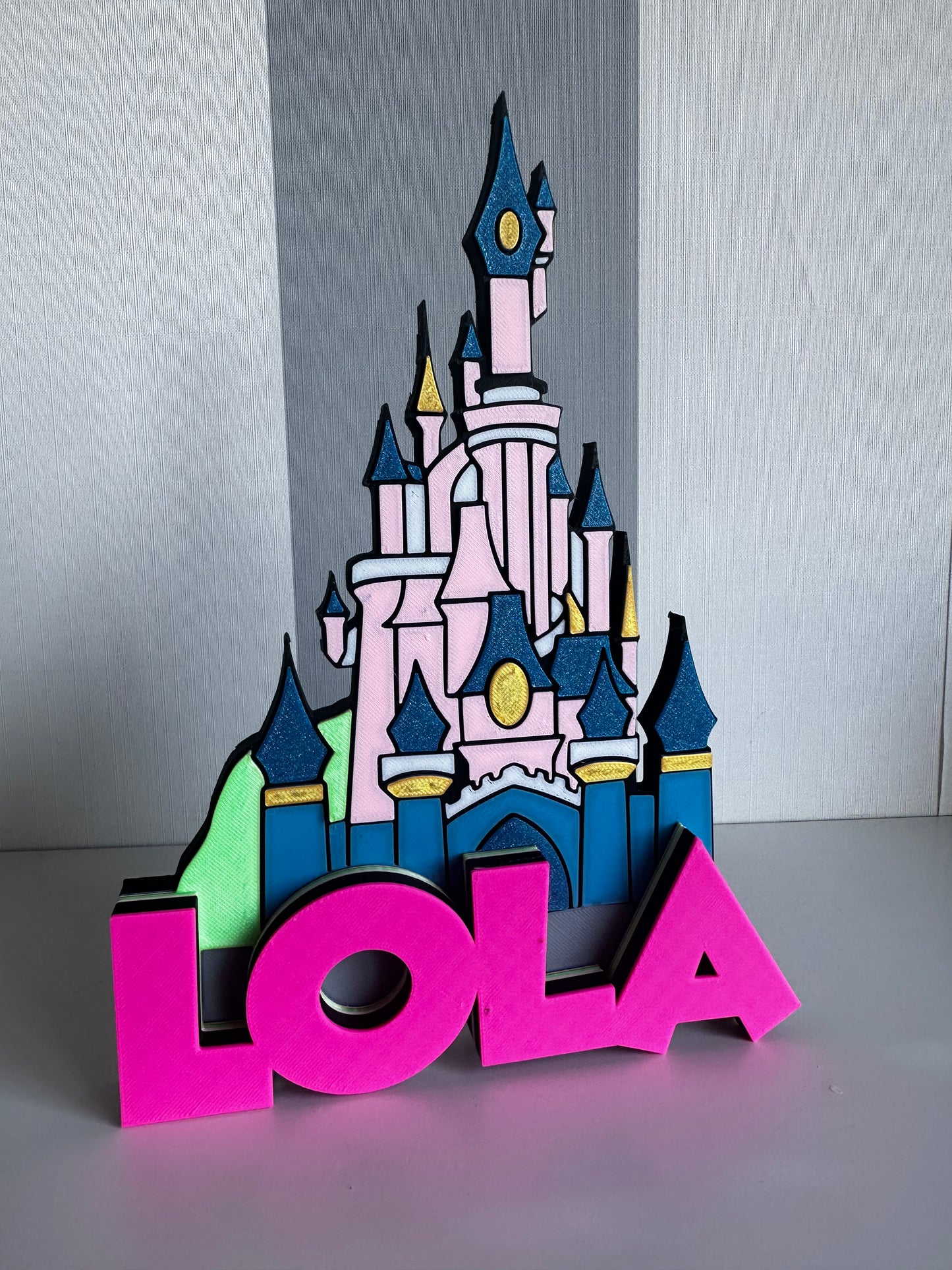 Disney Castle poster with name