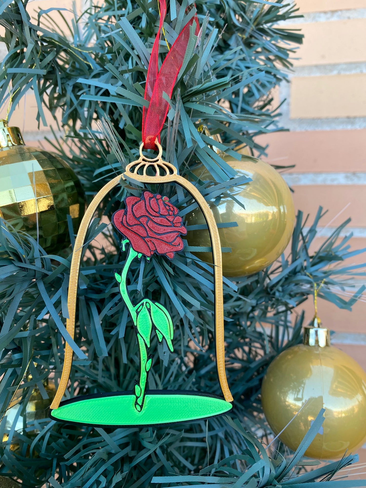 Beauty and the Beast Christmas Ornament