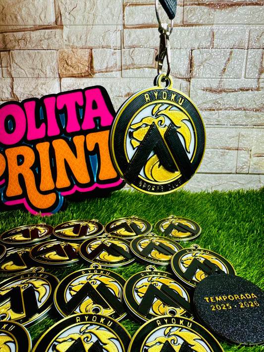 Las medallas personalizadas sustituyen a las medallas metálicas