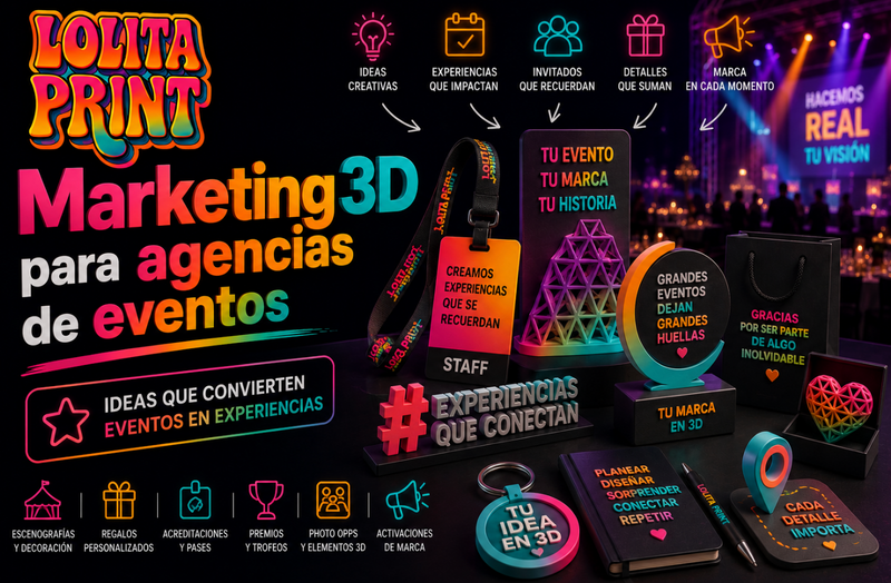 Cómo las agencias de eventos pueden usar Marketing3D para vender propuestas más originales a sus clientes