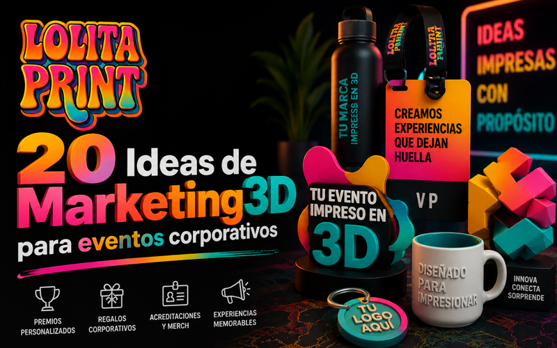 20 ideas de Marketing3D para eventos corporativos que los asistentes sí querrán recordar