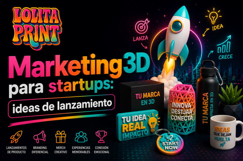 Marketing3D para startups: cómo lanzar una idea nueva con una campaña física difícil de ignorar