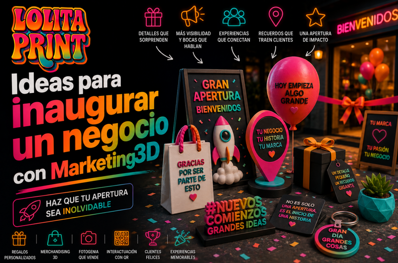 Cómo inaugurar un negocio con una campaña de Marketing3D que atraiga clientes desde el primer día