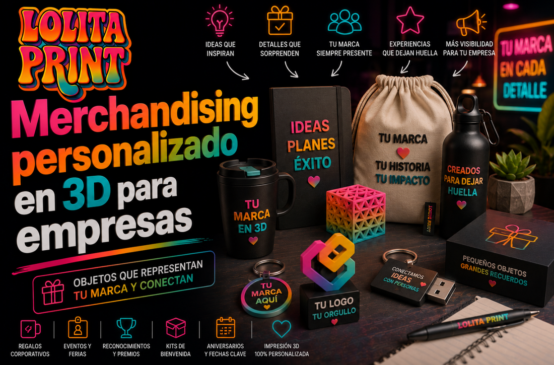 Merchandising personalizado en 3D: por qué tu próximo regalo corporativo no debería salir de un catálogo