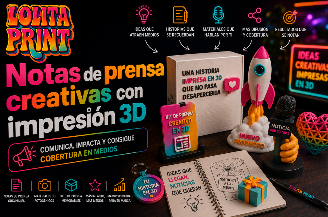 Notas de prensa + impresión 3D: cómo crear campañas de comunicación que los periodistas recuerden