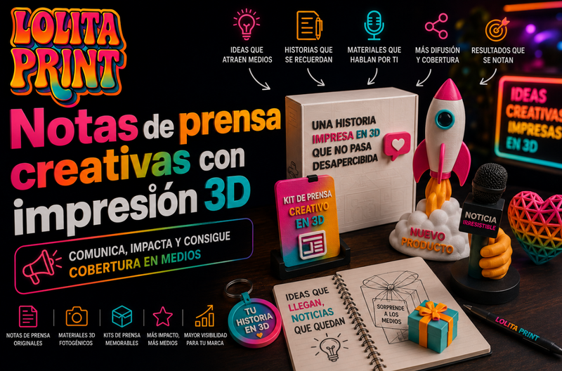 Notas de prensa + impresión 3D: cómo crear campañas de comunicación que los periodistas recuerden