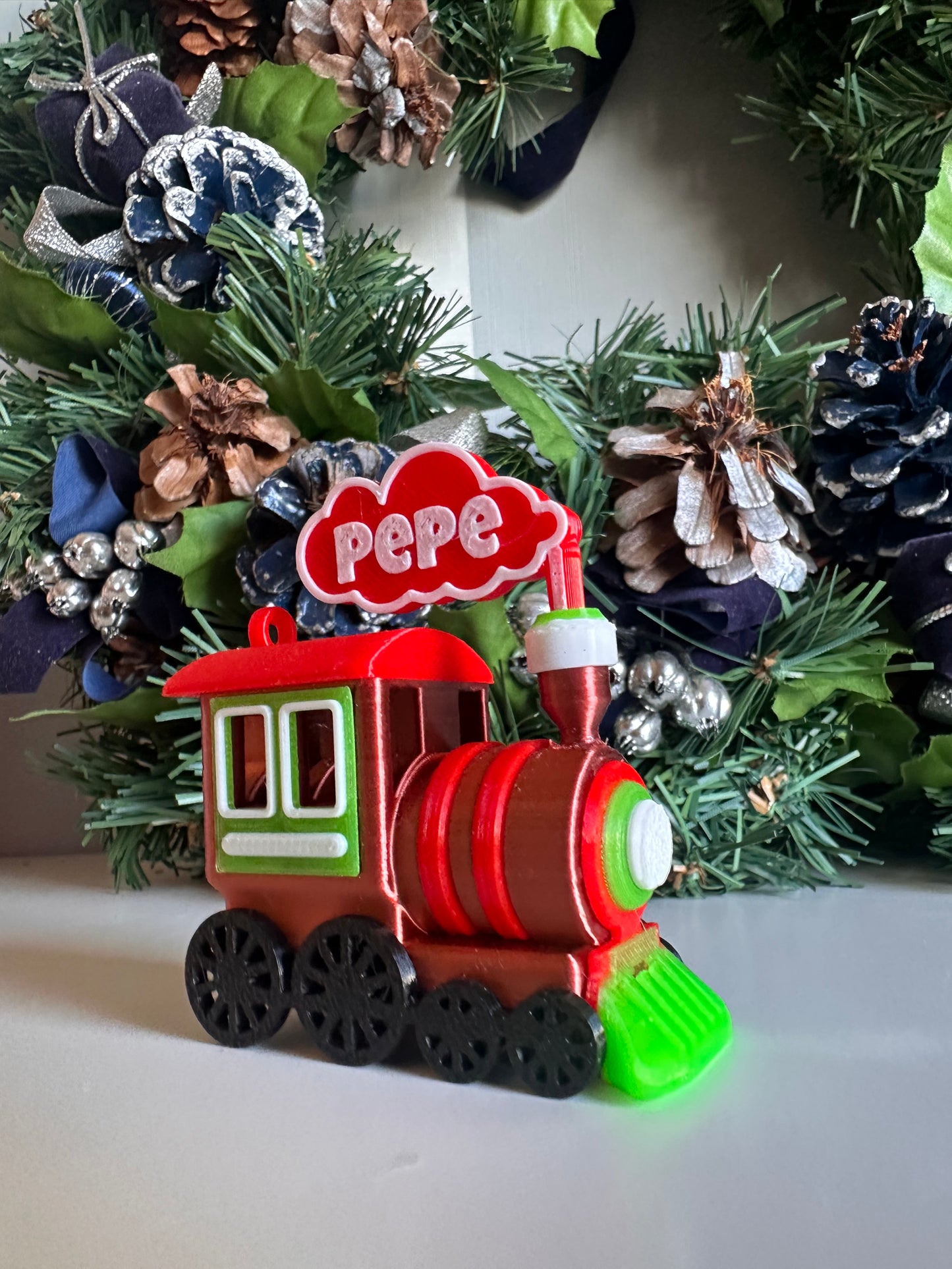 Adorno Navidad Tren personalizado