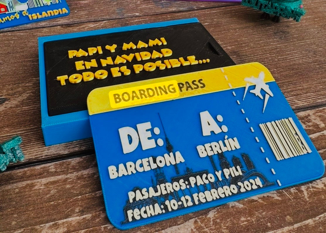 Tarjeta regalo Viaje embarque