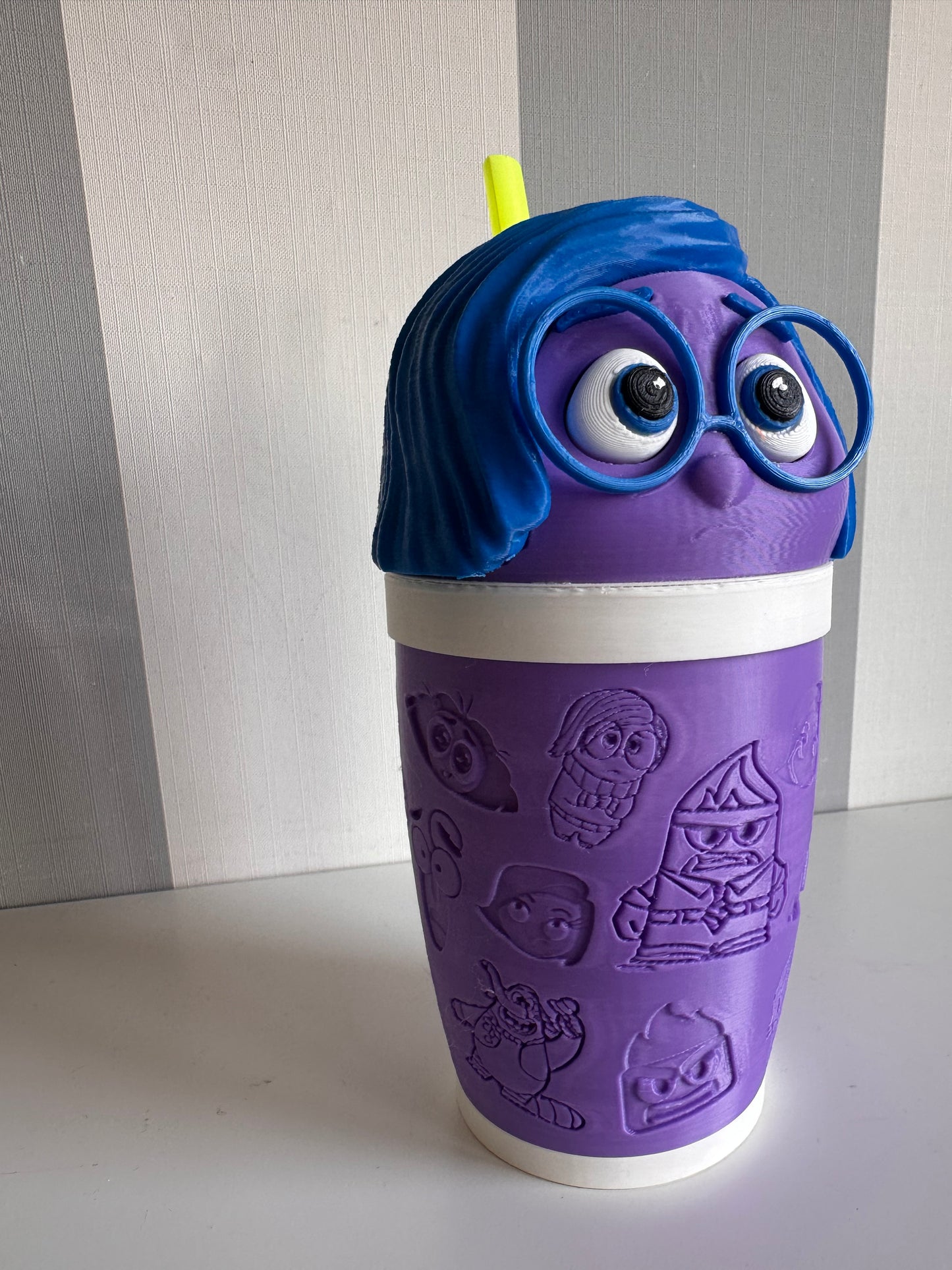 Vaso pajita Del Revés Tristeza (Inside Out Disney)