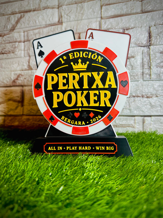 Trofeo personalizado Poker