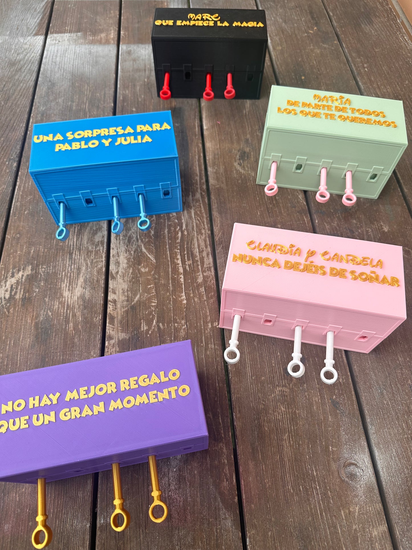 Surprise box with mysterious locks