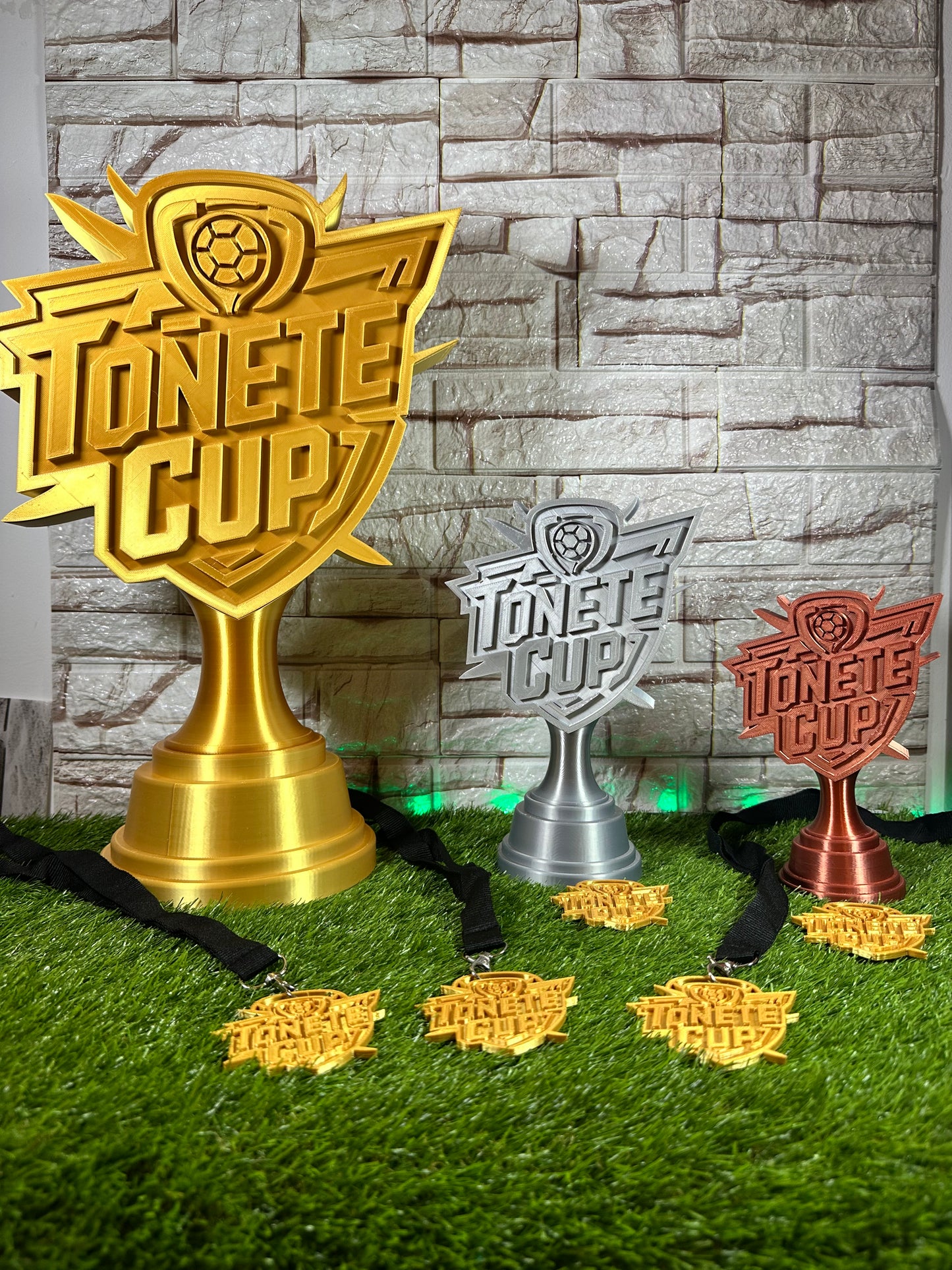Trofeos 3D escudo pack medallas 3D
