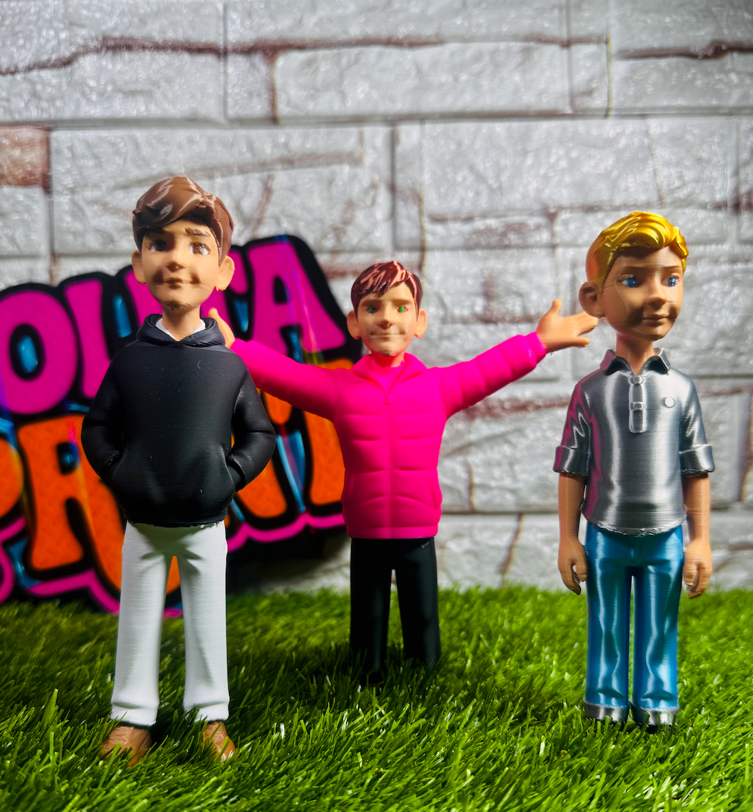 Pack de 3 figuras personalizadas 3D