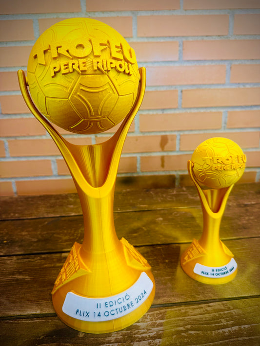 Trofeo 3D de fútbol