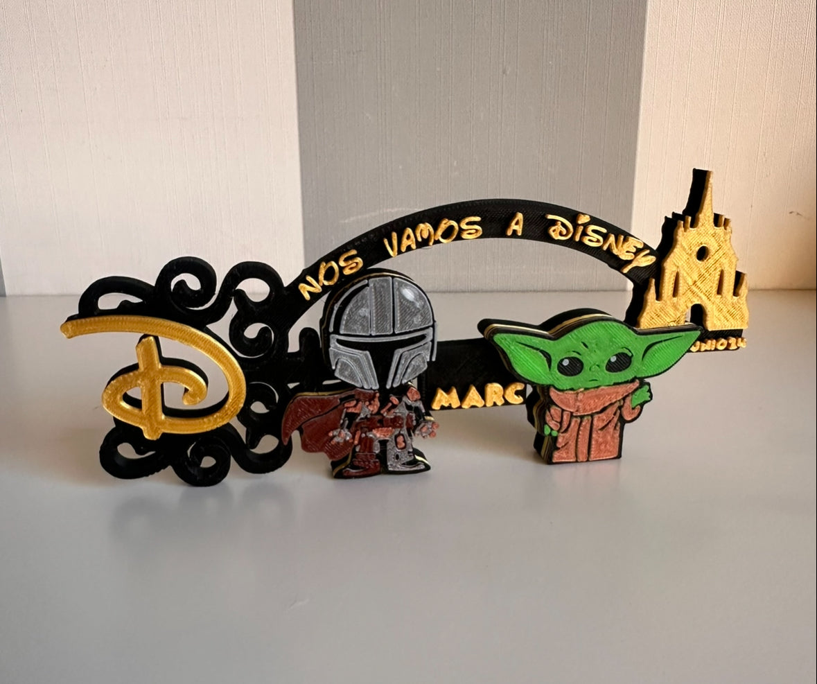 Llave Disney Mandalorian y baby Yoda