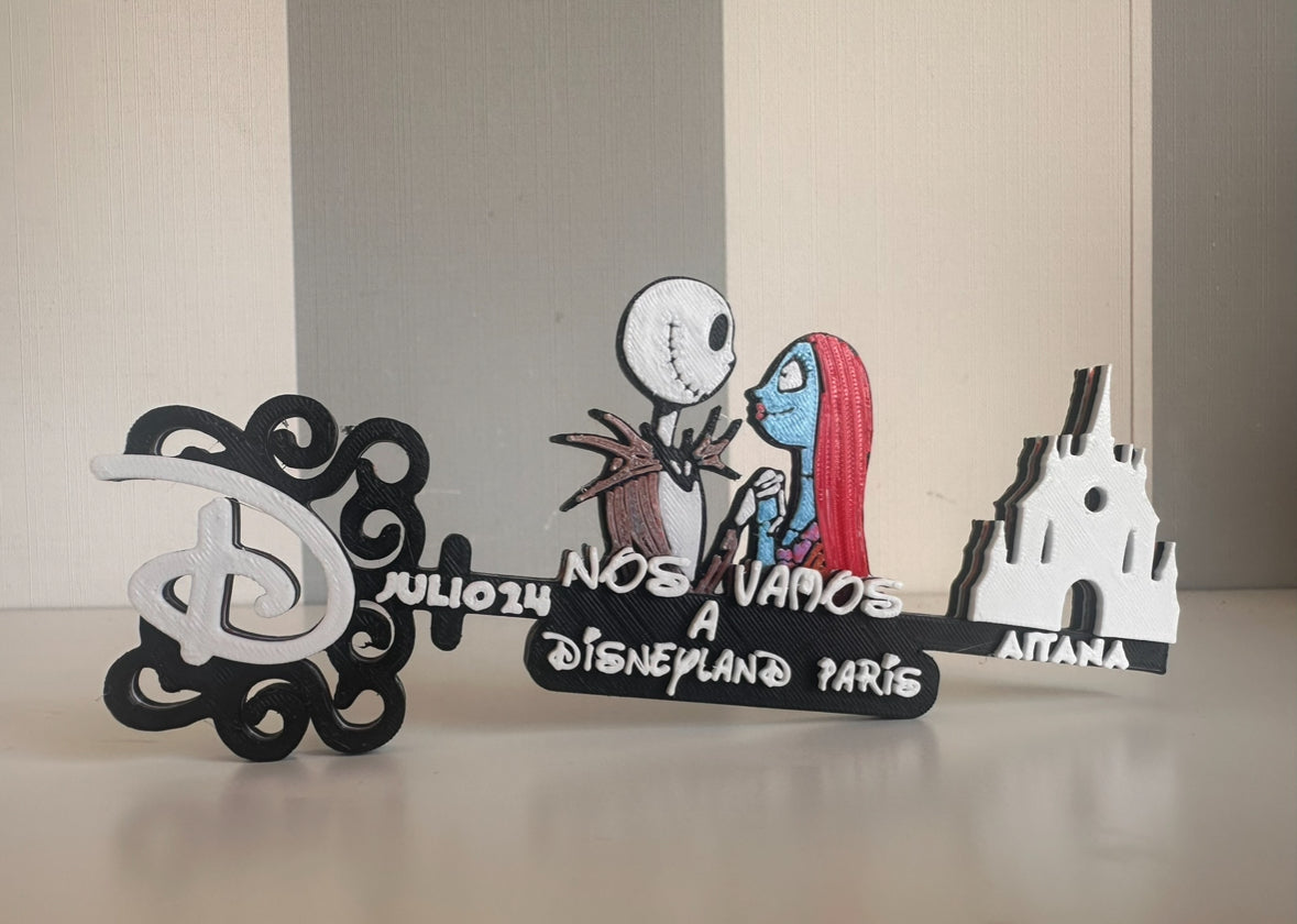 Llave Disney Jack Skellington y Sally