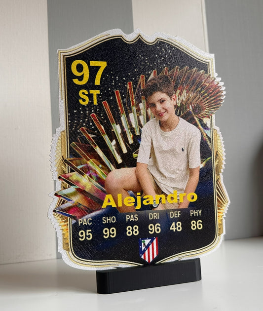 Carta FIFA Fut personalizada 3D