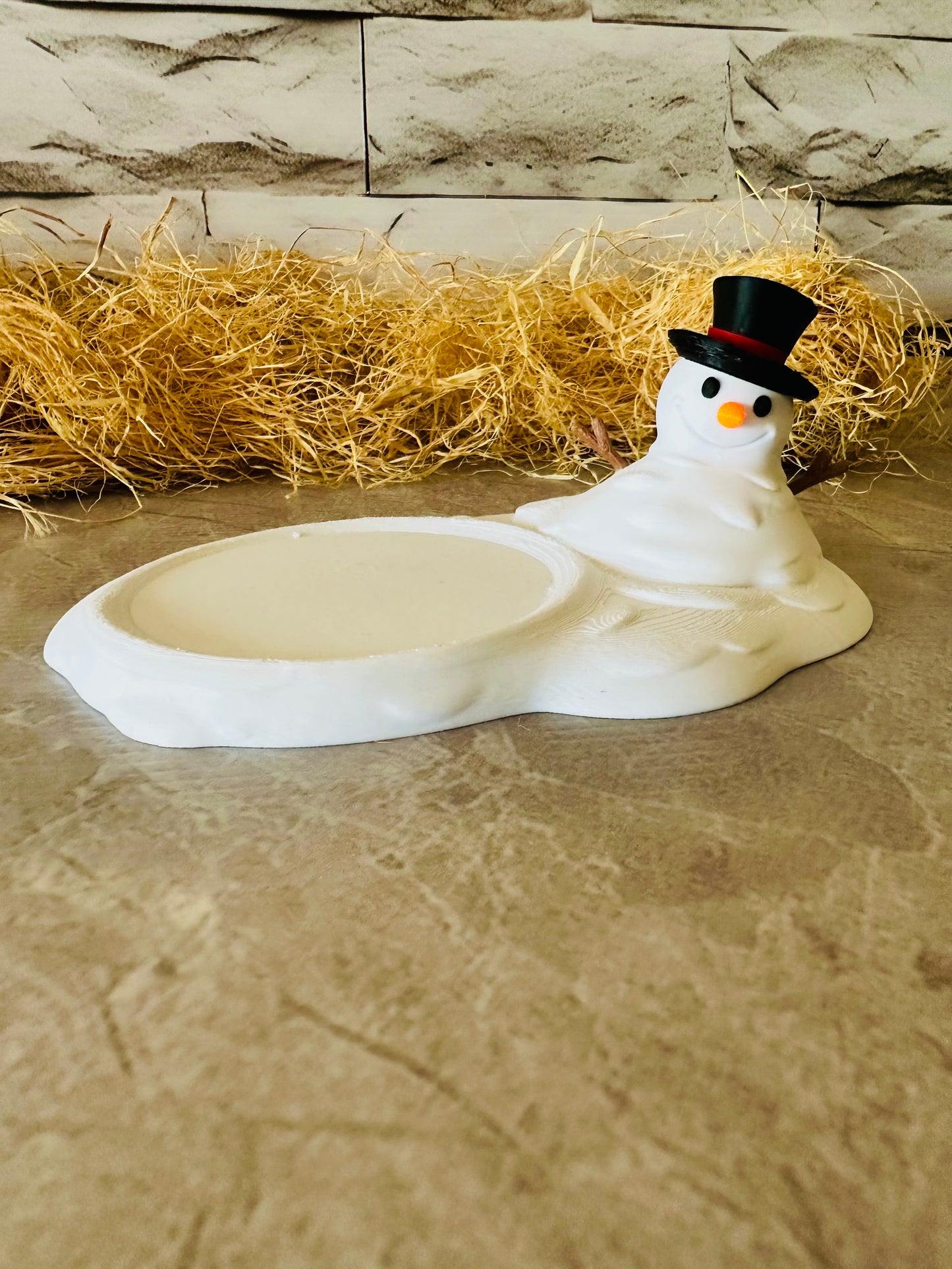 Posavasos 3D muñeco de nieve