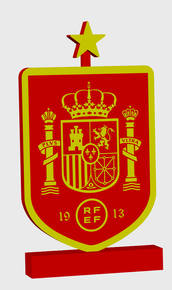 Cartel Escudo de la Seleccion Española de Futbol