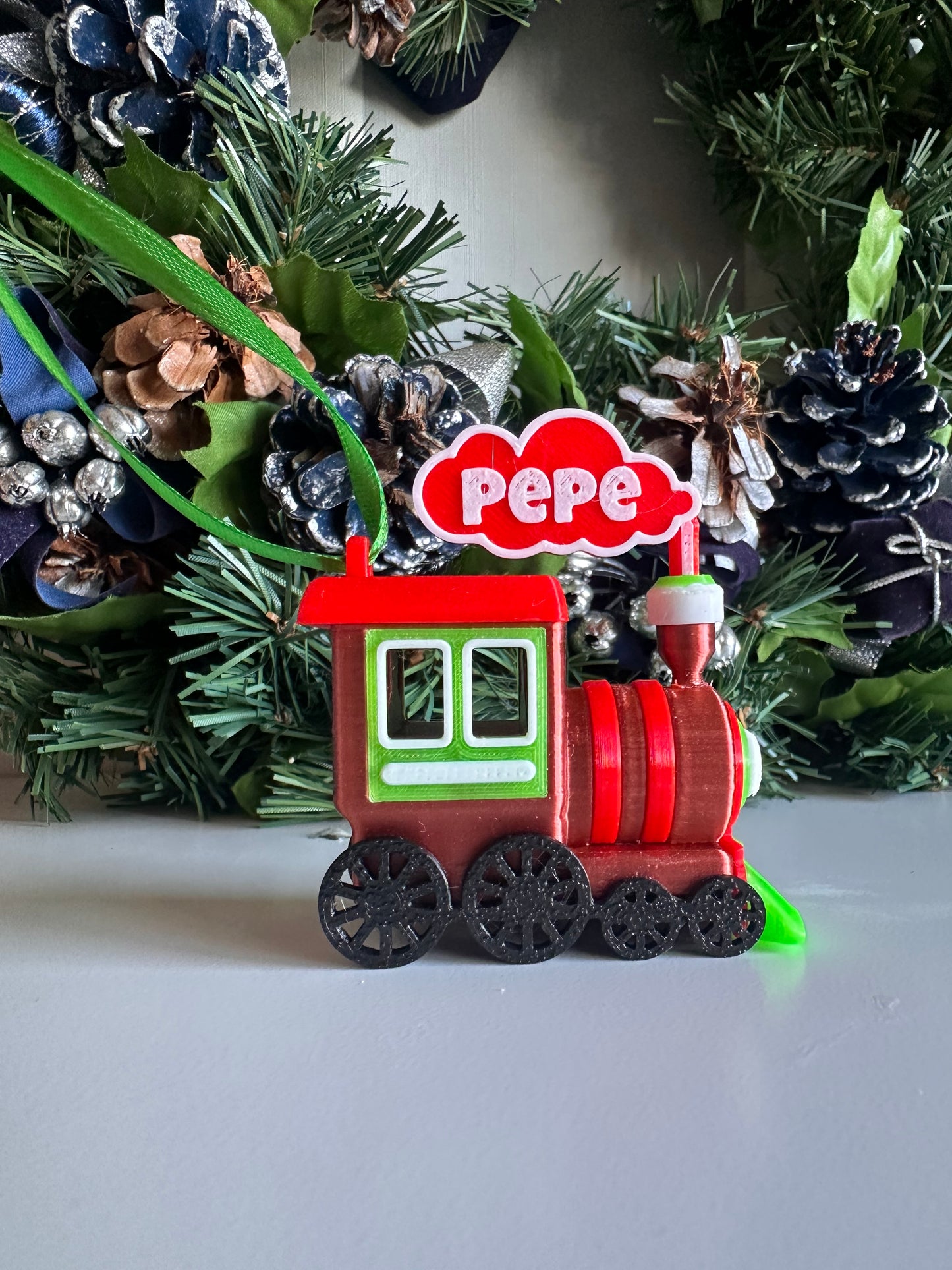 Adorno Navidad Tren personalizado