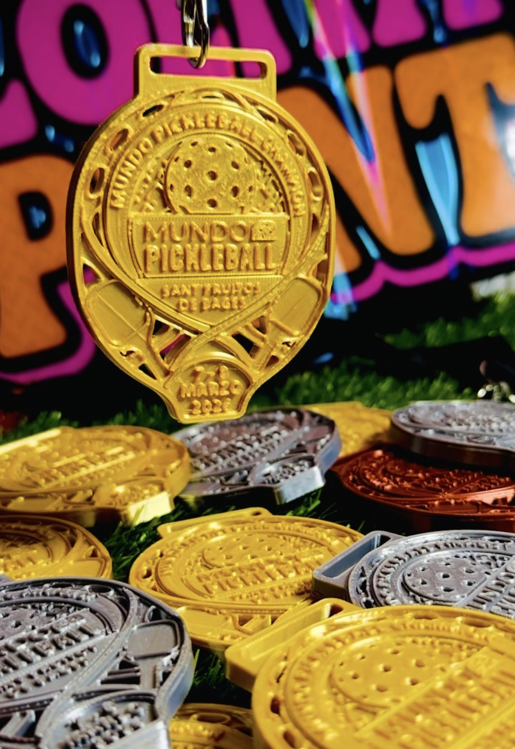 Medalla 3d personalizada Pickleball 
