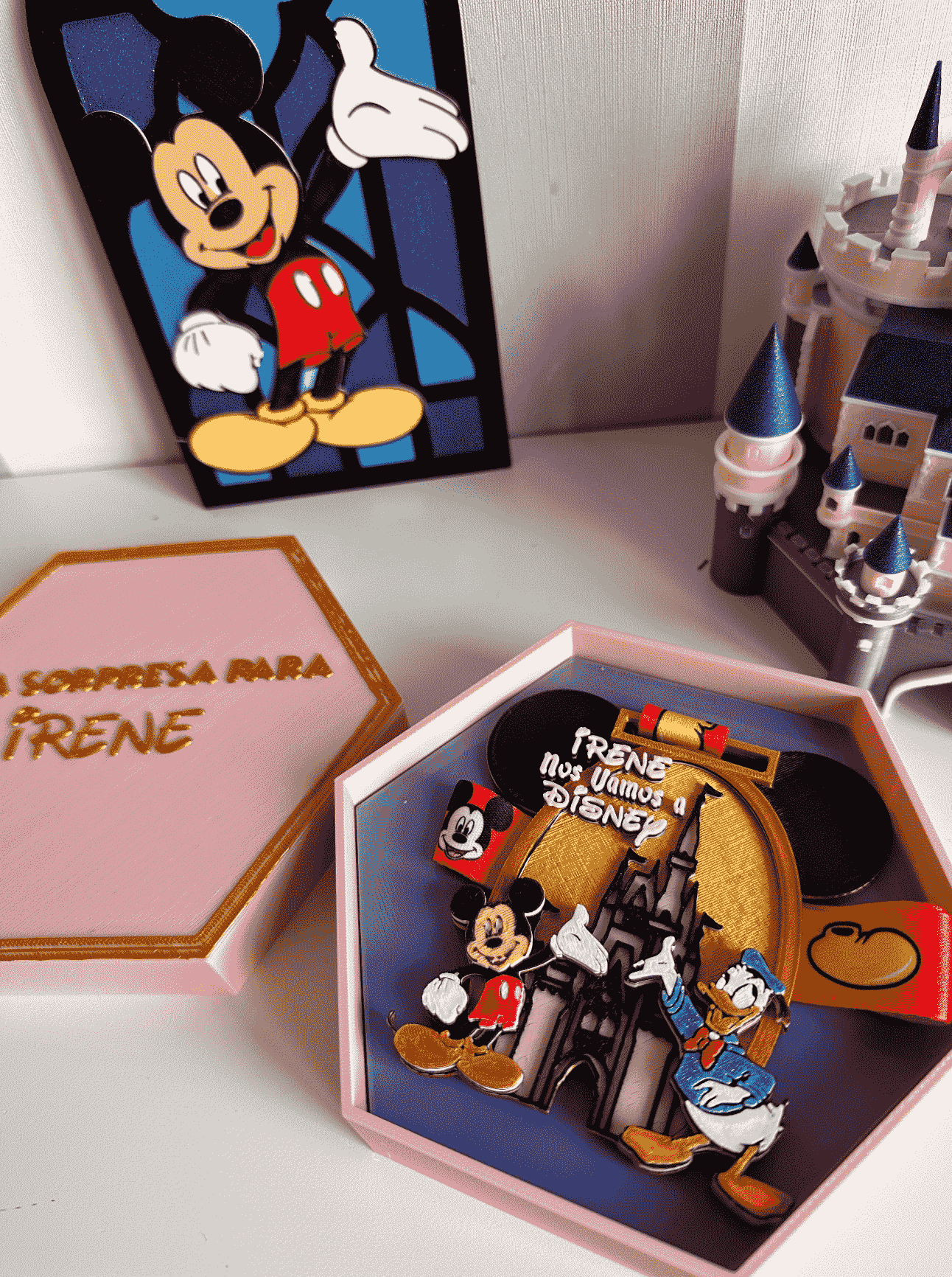 Medalla Disney personalizada Mickey Donald