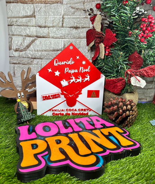 Sobre magico Papa Noel personalizado Grande