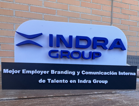 Trofeo personalizado 3d reconocimiento