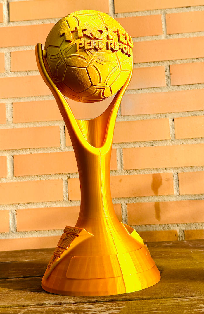 Trofeo 3d personalizado balon de futbol