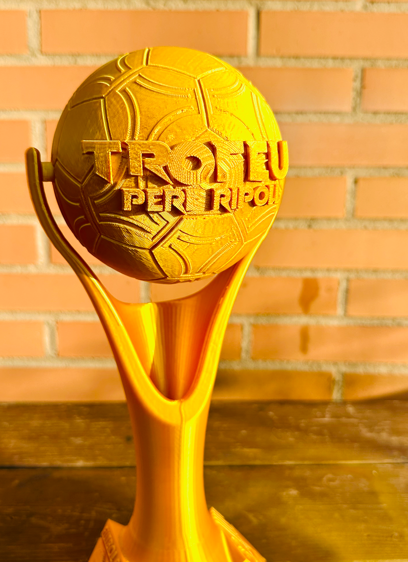 Trofeo 3d personalizado balon de futbol