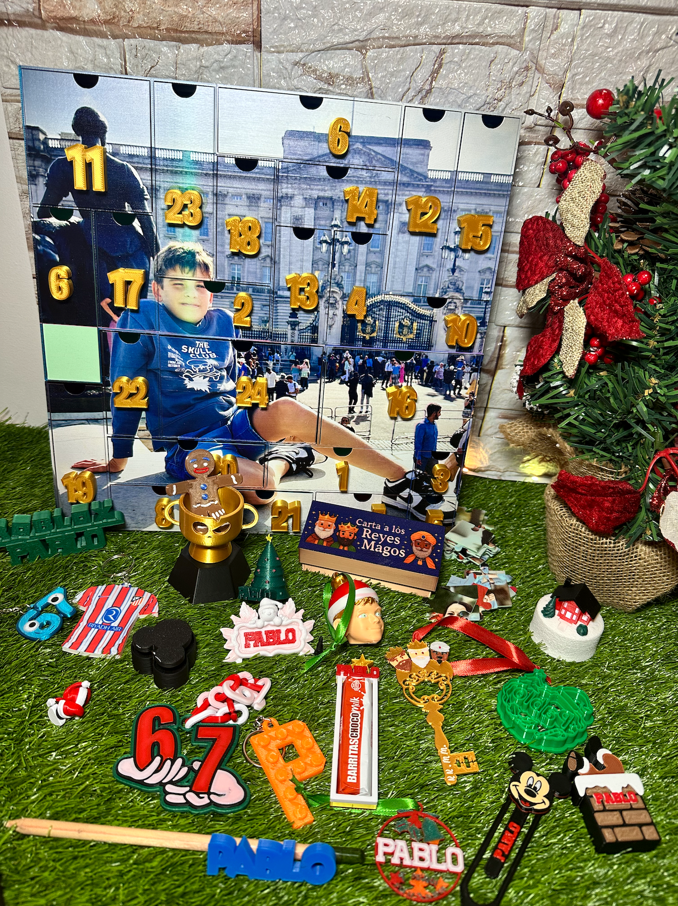 Calendario de Adviento personalizado