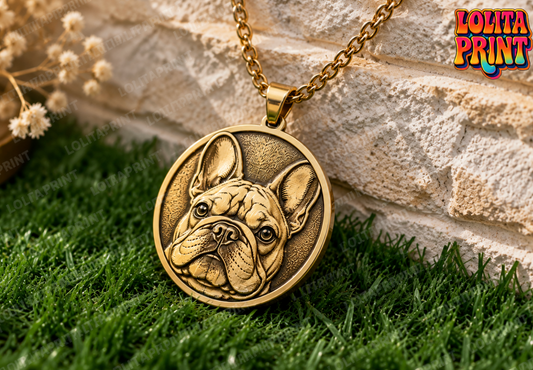 Colgante Personalizado de tu Perro en Relieve 3D