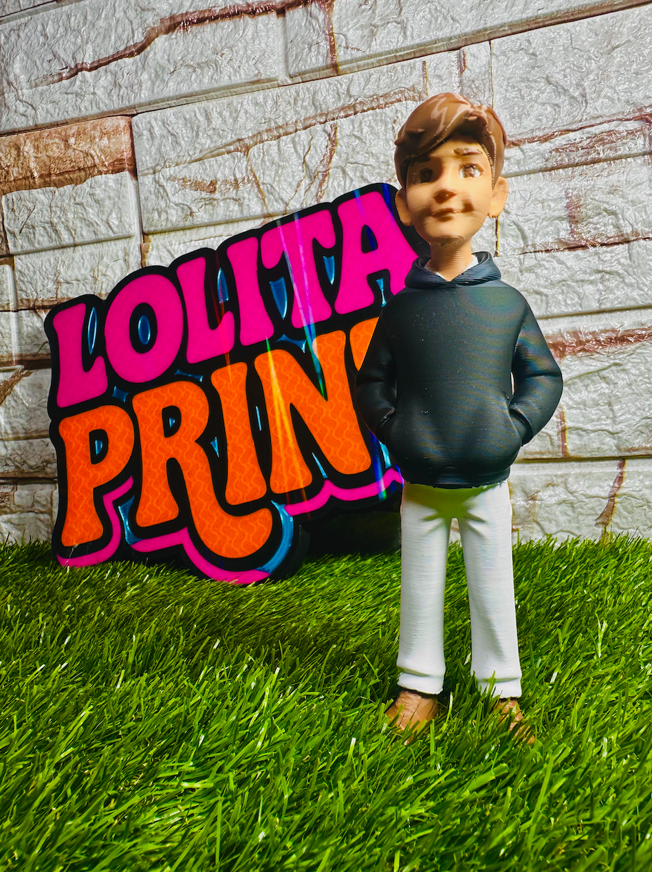Figura personalizada fabricada mediante impresión 3D