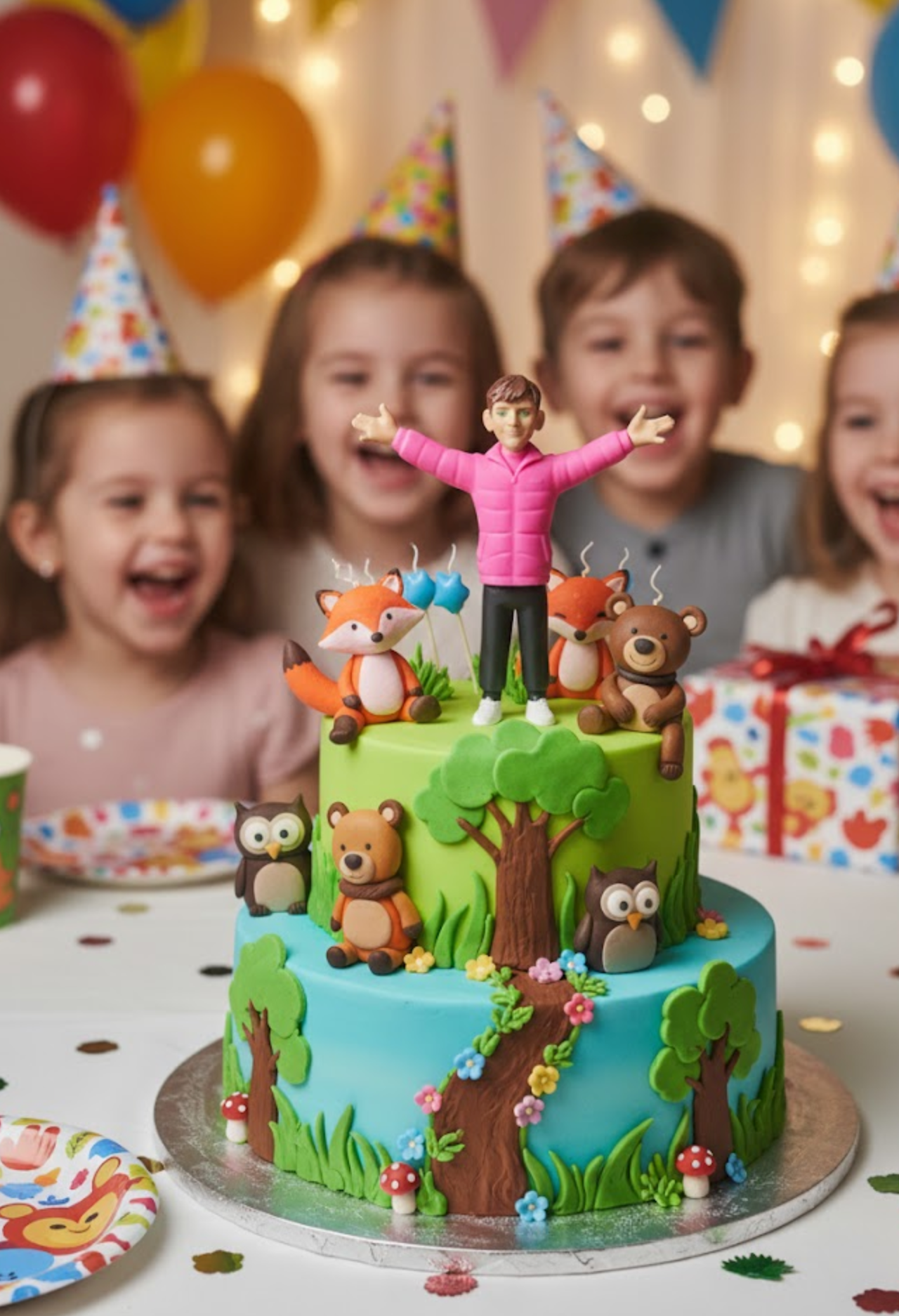 Figura personalizada para tarta de cumpleaños