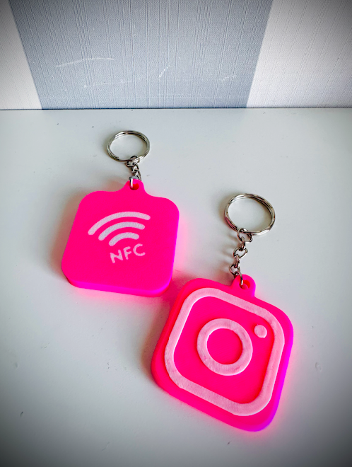Llaveros NFC personalizados para marketing 3D